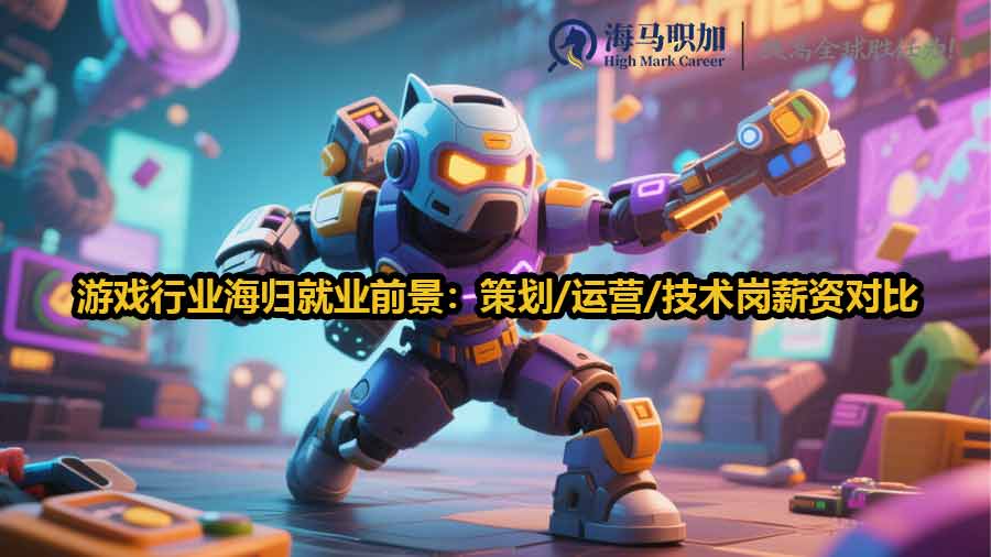游戏行业海归就业前景：策划/运营/技术岗薪资对比
