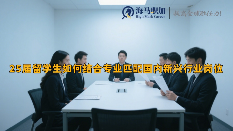 25届留学生如何结合专业匹配国内新兴行业岗位