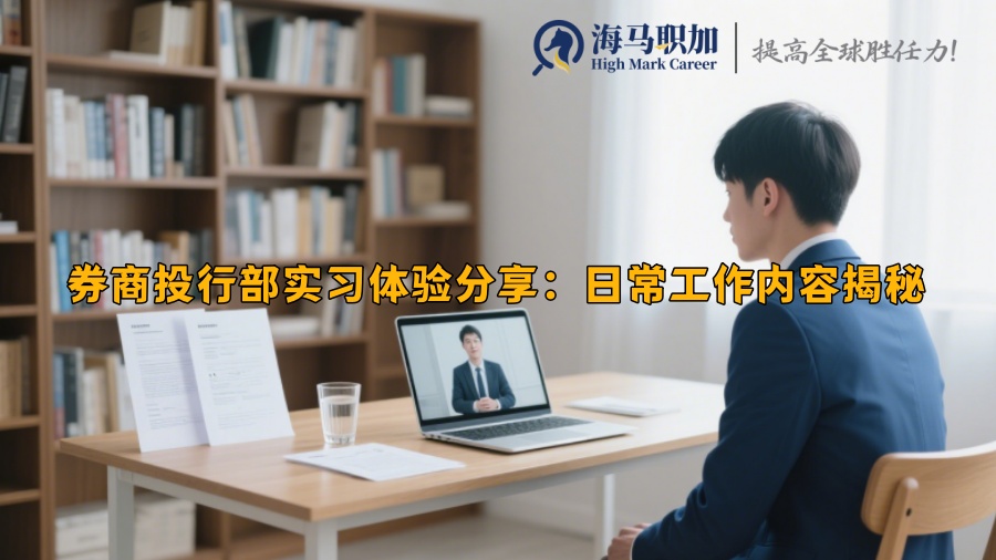 券商投行部实习体验分享：日常工作内容揭秘