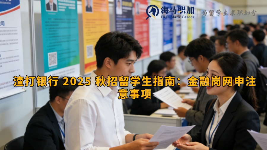 渣打银行 2025 秋招留学生指南：金融岗网申注意事项