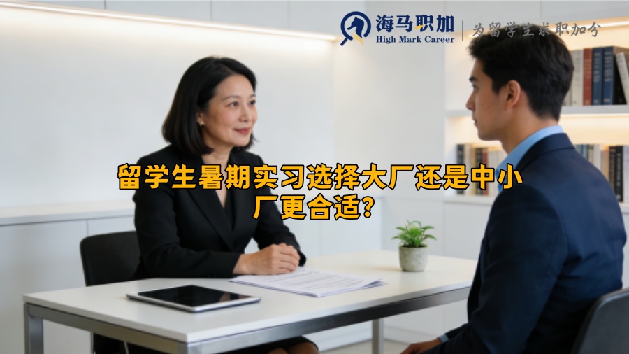 留学生暑期实习选择大厂还是中小厂更合适？