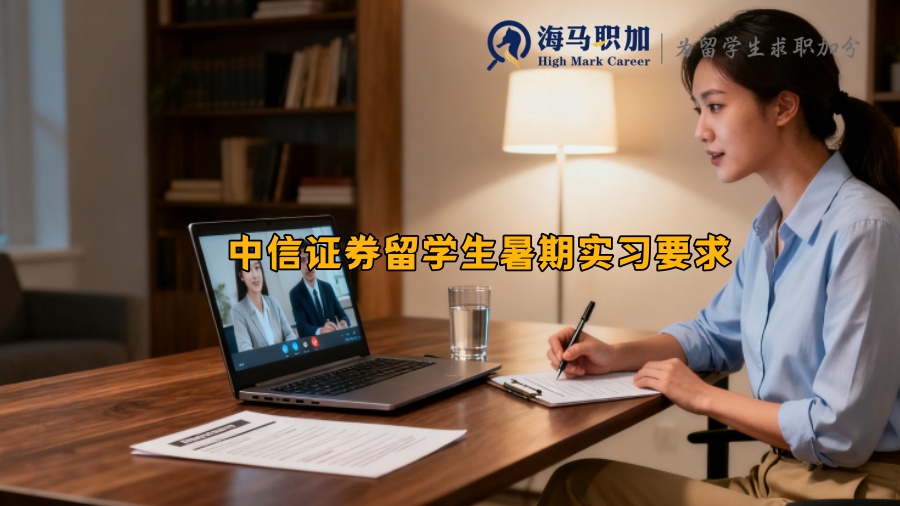 中信证券留学生暑期实习要求