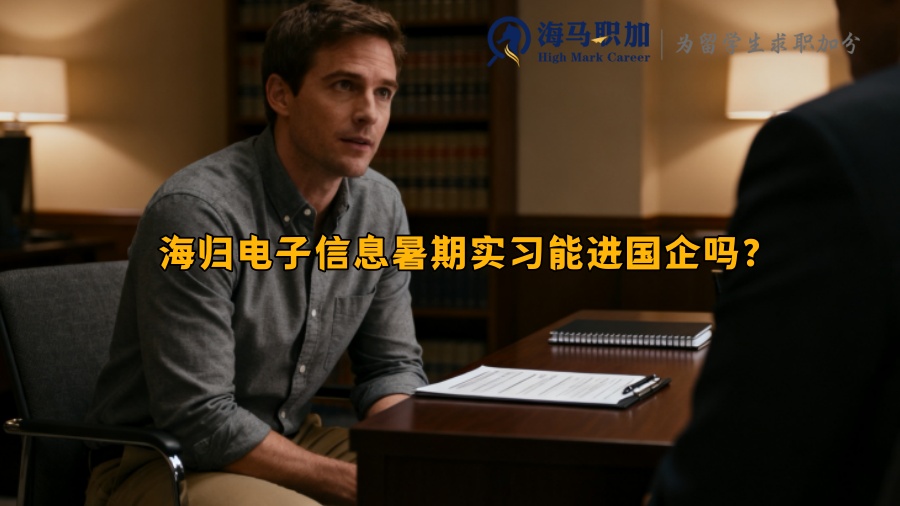 海归电子信息暑期实习能进国企吗？