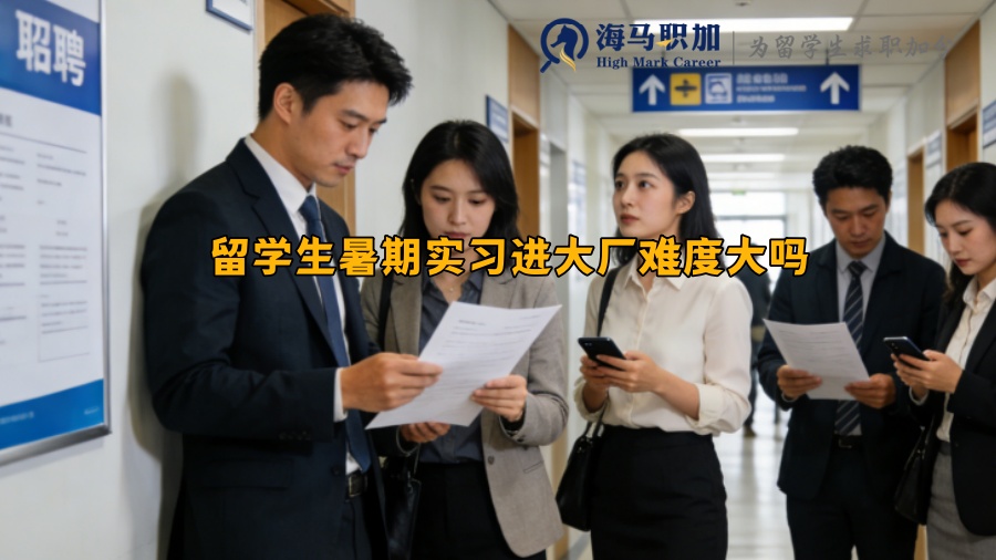 留学生暑期实习进大厂难度大吗？