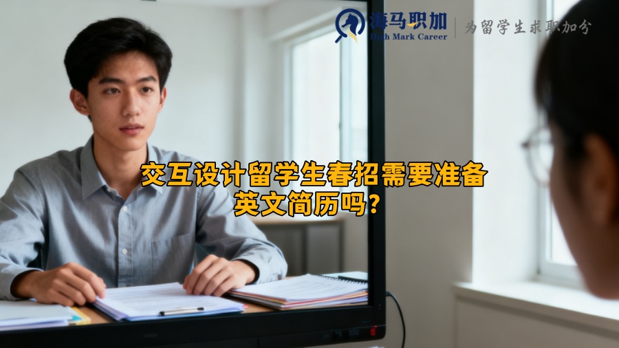 交互设计留学生春招需要准备英文简历吗? 交互设计留学生春招需要准备英文简历吗?