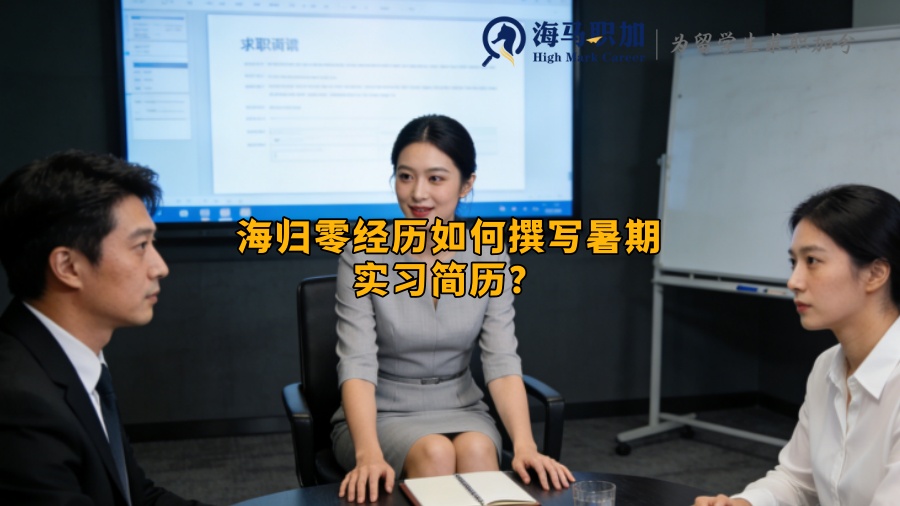 海归零经历如何撰写暑期实习简历? 海归零经历如何撰写暑期实习简历?