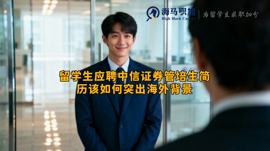 留学生应聘中信证券管培生简历该如何突出海外背景 留学生应聘中信证券管培生简历该如何突出海外背景