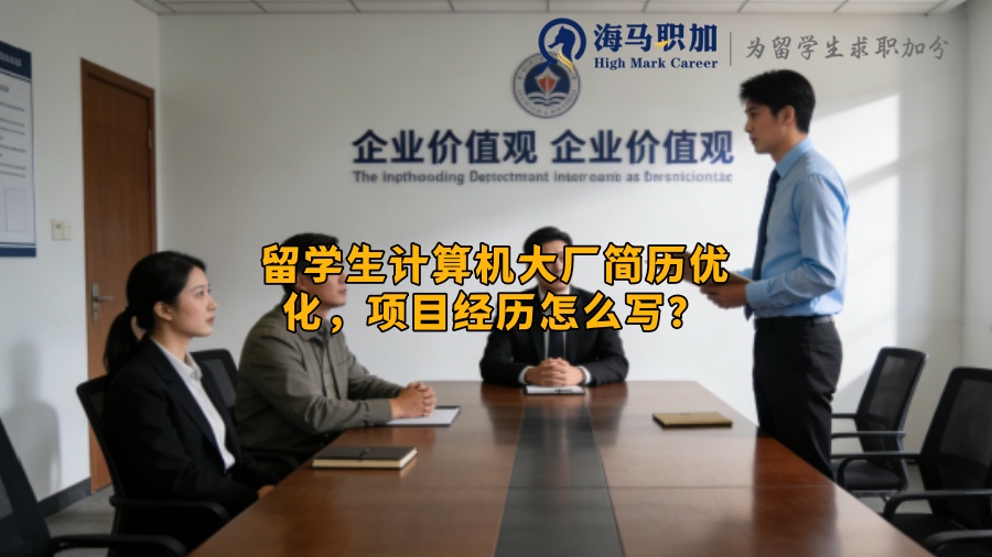 留学生计算机大厂简历优化，项目经历怎么写？