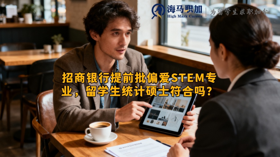 招商银行提前批偏爱STEM专业，留学生统计硕士符合吗？