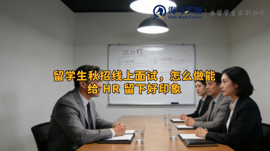 留学生秋招线上面试，怎么做能给 HR 留下好印象
