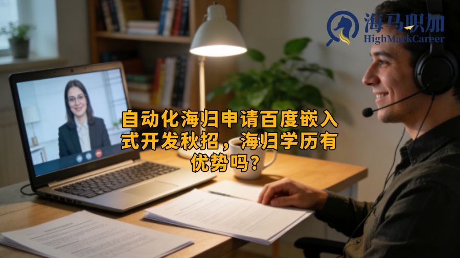 自动化海归申请百度嵌入式开发秋招，海归学历有优势吗？