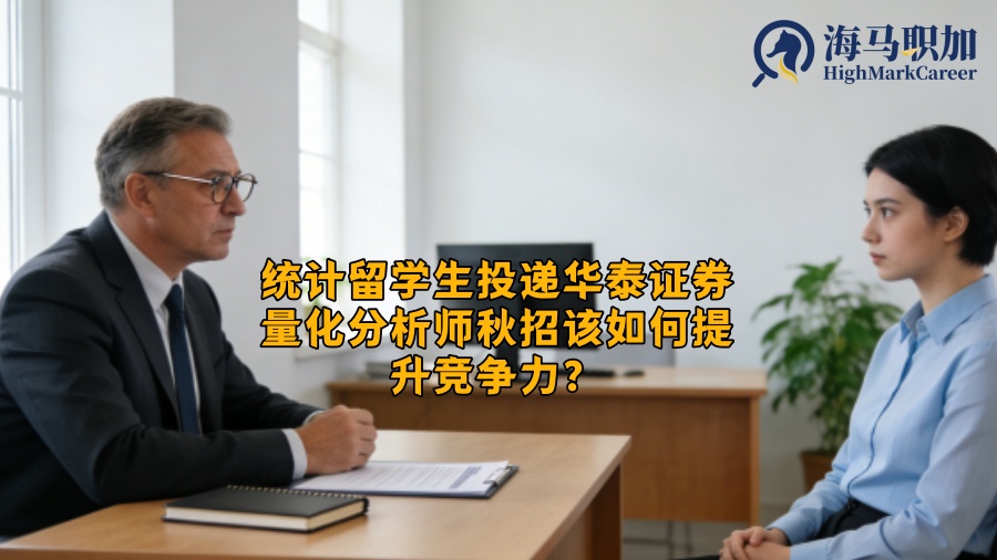 统计留学生投递华泰证券量化分析师秋招该如何提升竞争力? 统计留学生投递华泰证券量化分析师秋招该如何提升竞争力?