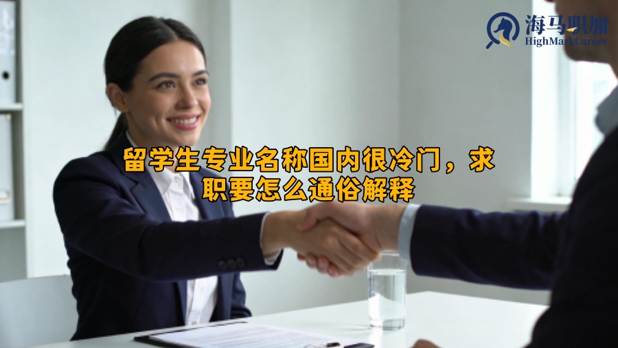 留学生专业名称国内很冷门，求职要怎么通俗解释