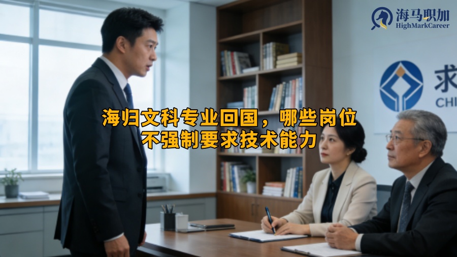 海归文科专业回国，哪些岗位不强制要求技术能力