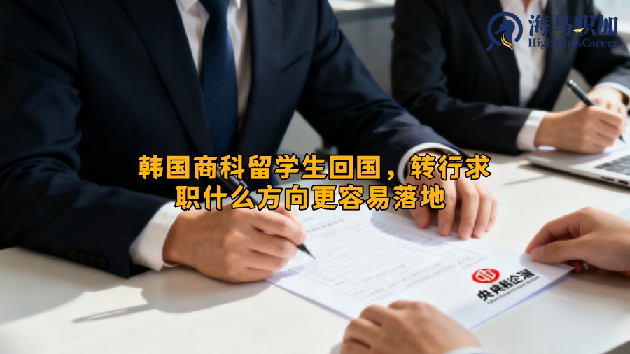 韩国商科留学生回国，转行求职什么方向更容易落地 