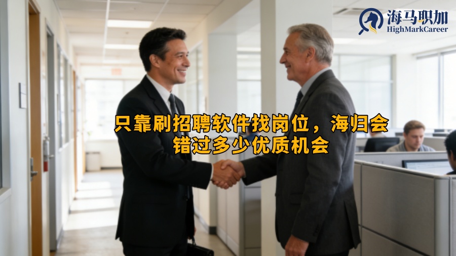 只靠刷招聘软件找岗位，海归会错过多少优质机会